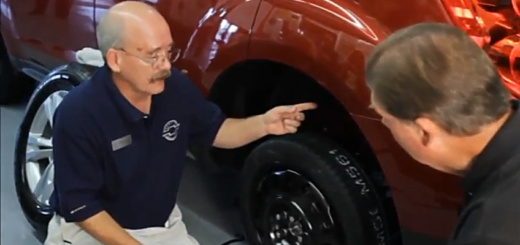 changing a flat tire