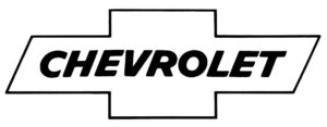 Chevrolet bowtie logo, as it appeared in 1960s print advertising.